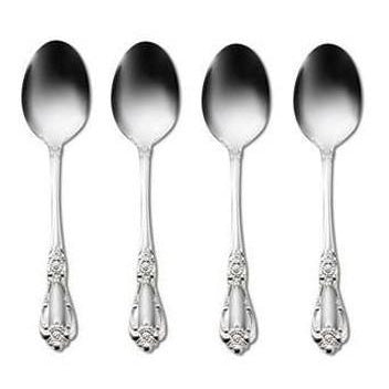 Oneida Vanessa Set of 4 Dinner / Oval Bowl Soup Spoons 18/8 Stainless 6 7/8"